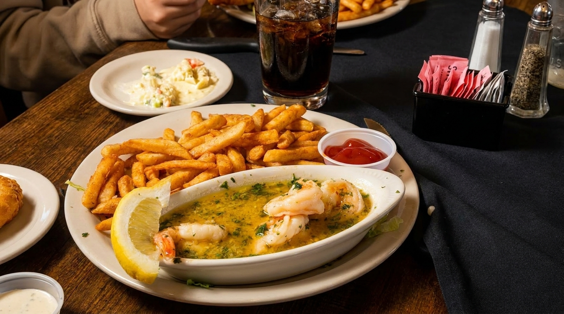 Seafood and pasta too