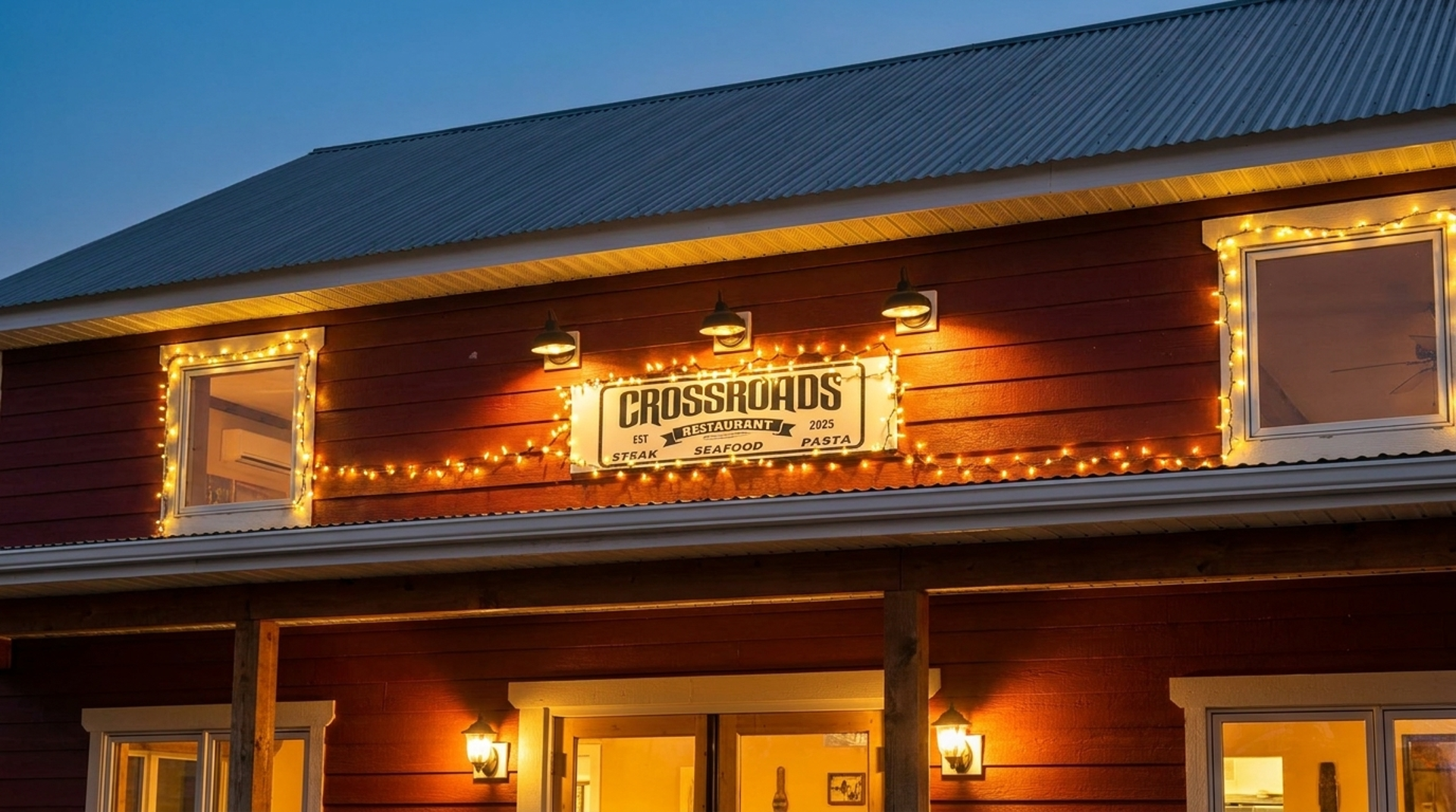 A steakhouse on the way through Soda Springs